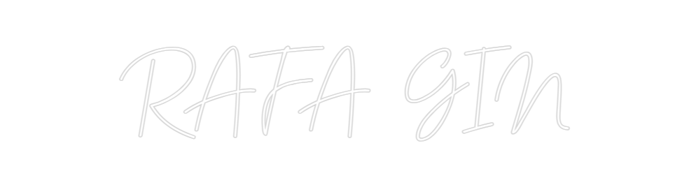 Neon personalizado: RAFA GIN