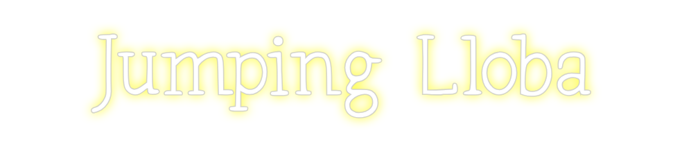 Neon personalizado: Jumping Lloba