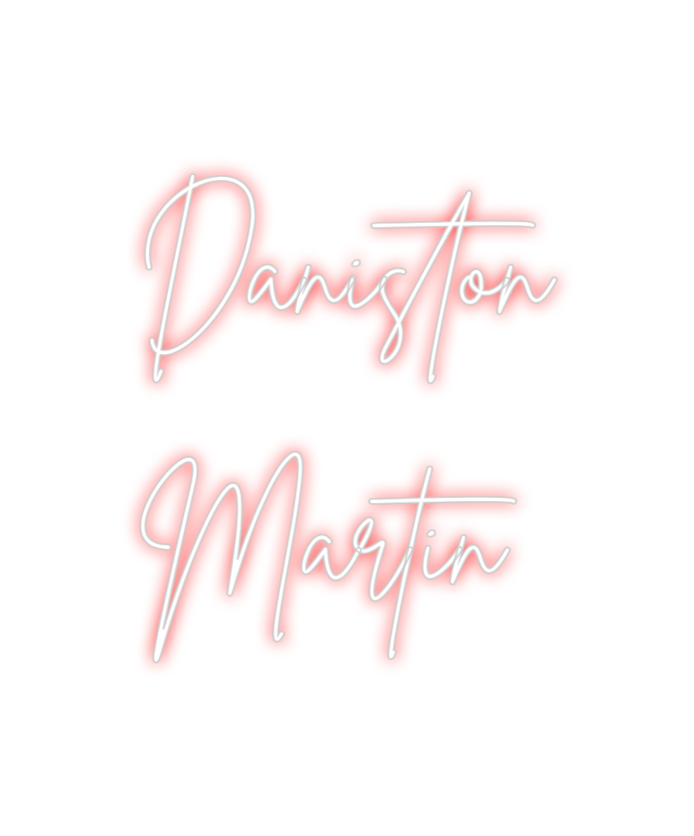 Neon personalizado: Daniston
Mar...
