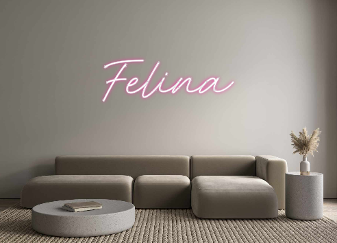 Neon personalizado: Felina