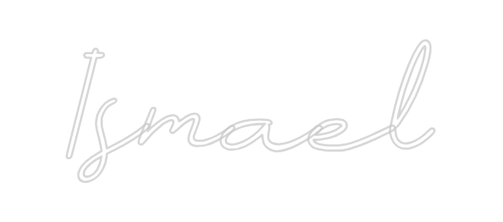 Neon personalizado: Ismael