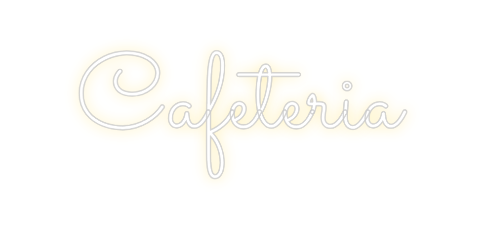 Neon personalizado: Cafeteria
