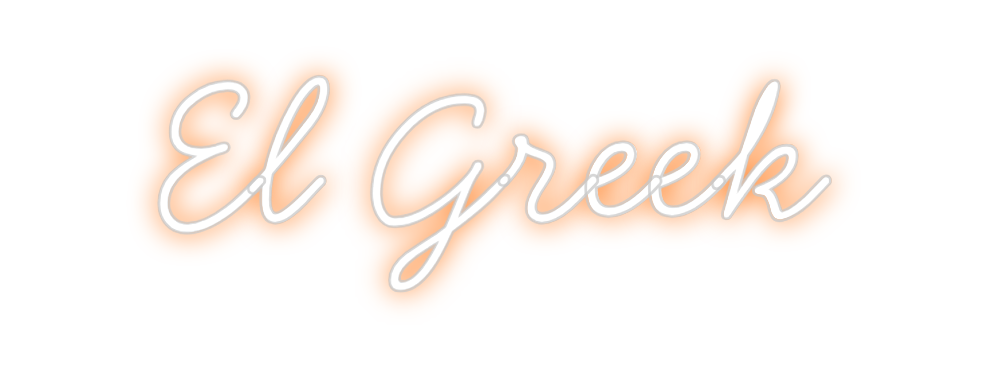 Neon personalizado: El Greek