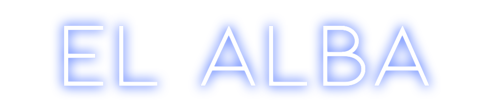 Neon personalizado: EL ALBA