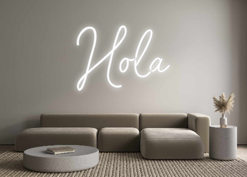 Neon personalizado: Hola