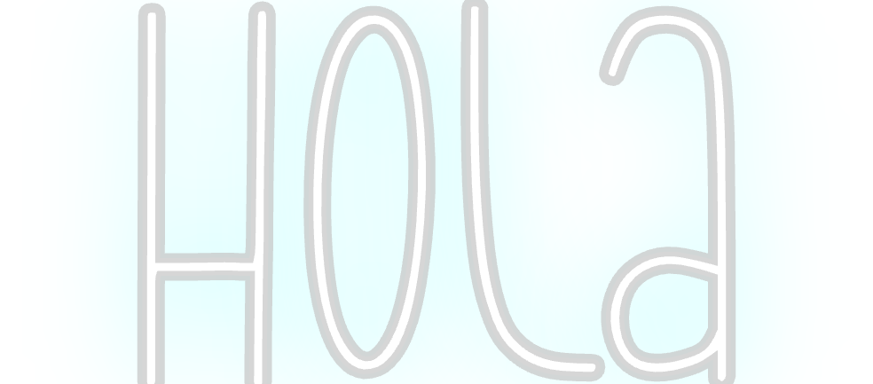 Neon personalizado: Hola