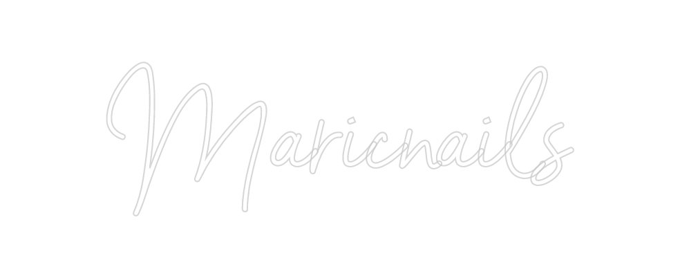 Neon personalizado: Maricnails