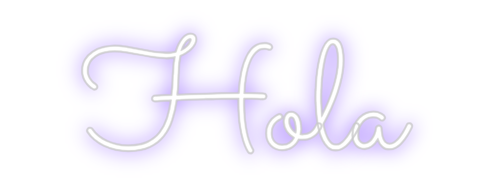 Neon personalizado: Hola