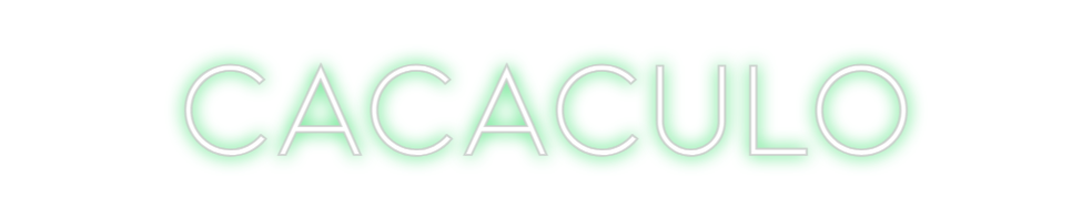 Neon personalizado: CAcaculo