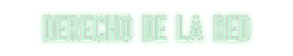 Neon personalizado: DERECHO de la...