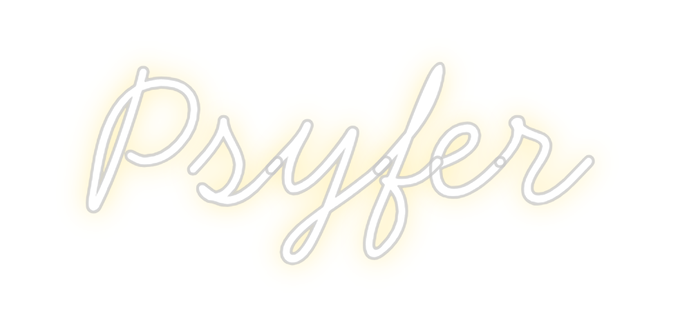 Neon personalizado: Psyfer