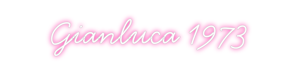 Neon personalizado: Gianluca 1973