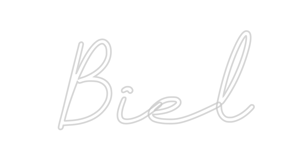 Neon personalizado: Biel