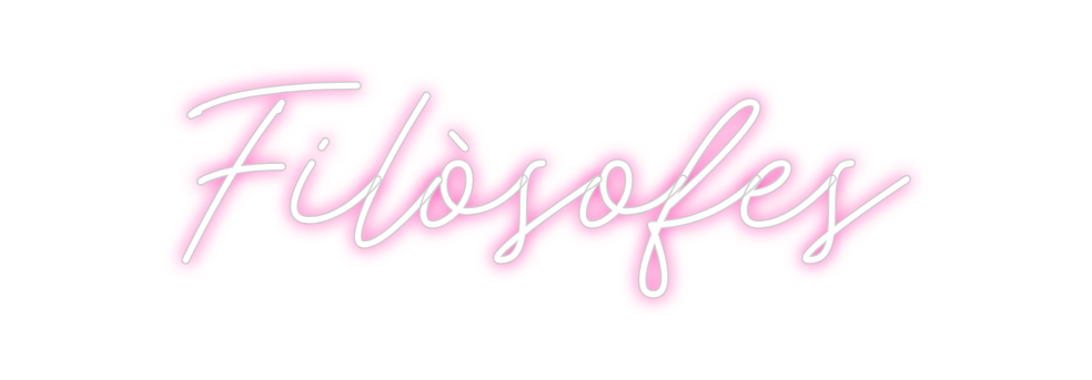 Neon personalizado: Filòsofes
