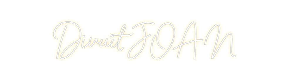 Neon personalizado: Divuit JOAN