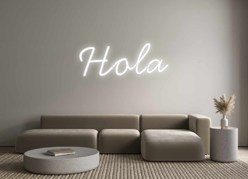 Neon personalizado: Hola