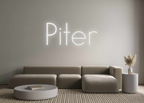 Neon personalizado: Piter