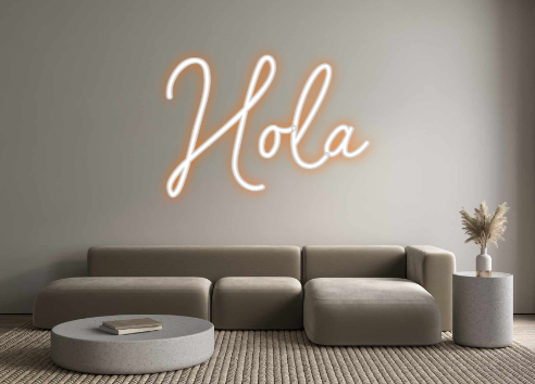 Neon personalizado: Hola
