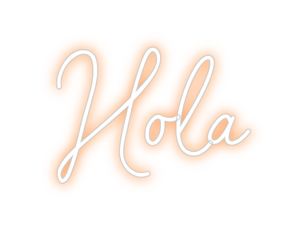 Neon personalizado: Hola