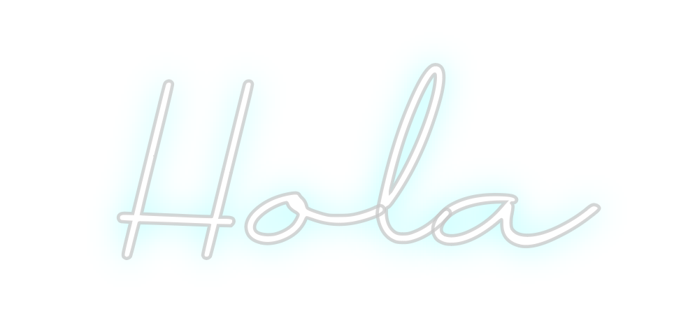 Neon personalizado: Hola