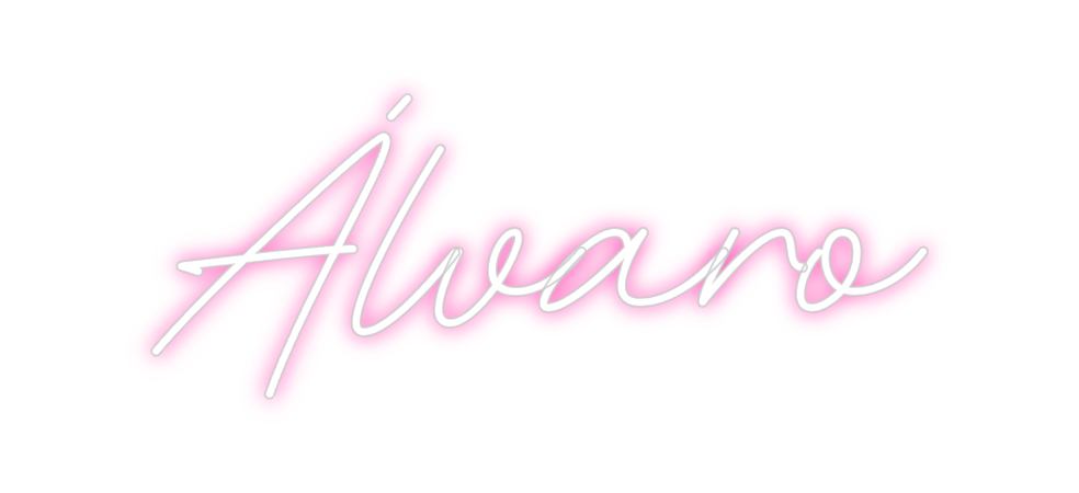Neon personalizado: Álvaro