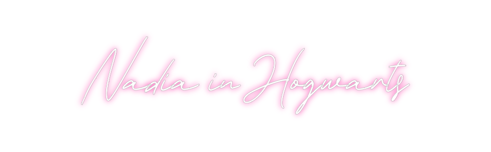 Neon personalizado: Nadia in Hogw...