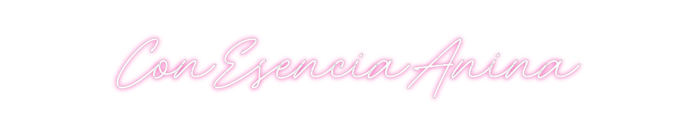 Neon personalizado: ConEsenciaAnina