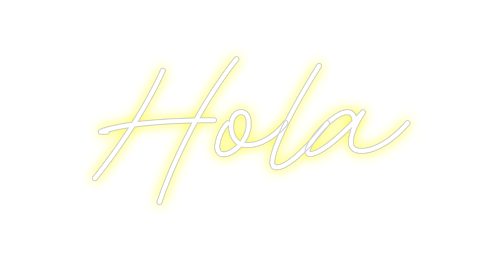 Neon personalizado: Hola