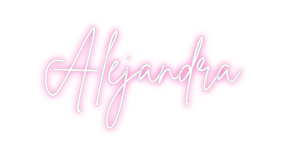 Neon personalizado: Alejandra