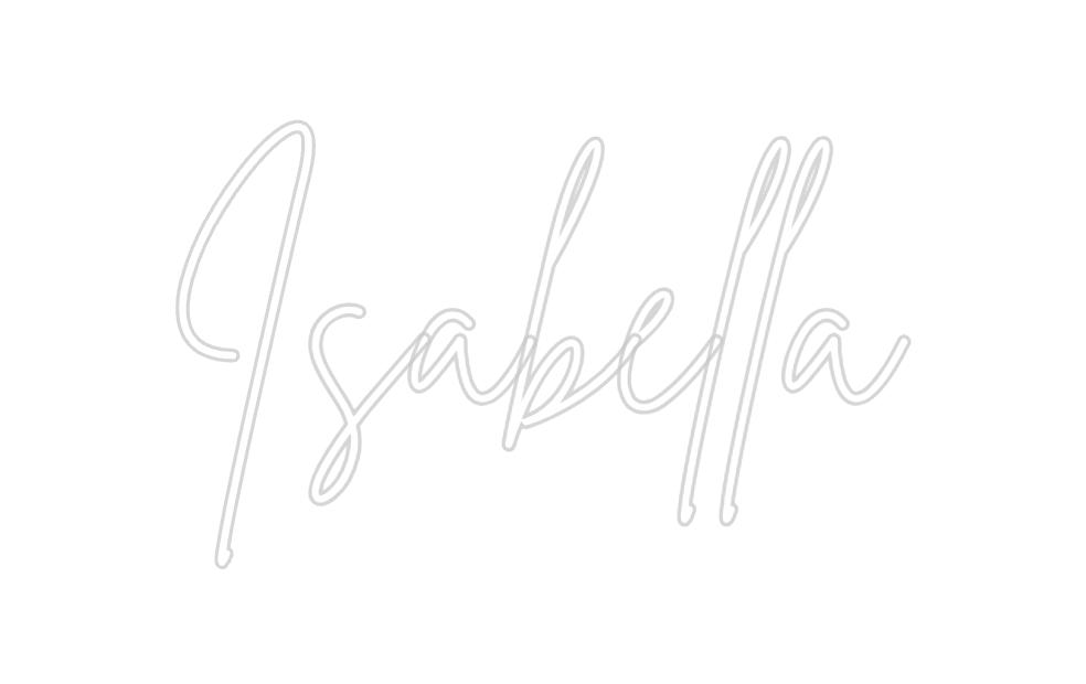 Neon personalizado: Isabella