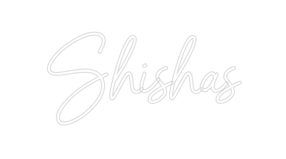 Neon personalizado: Shishas
