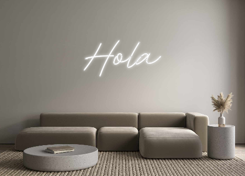 Neon personalizado: Hola