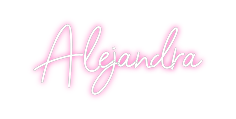 Neon personalizado: Alejandra
