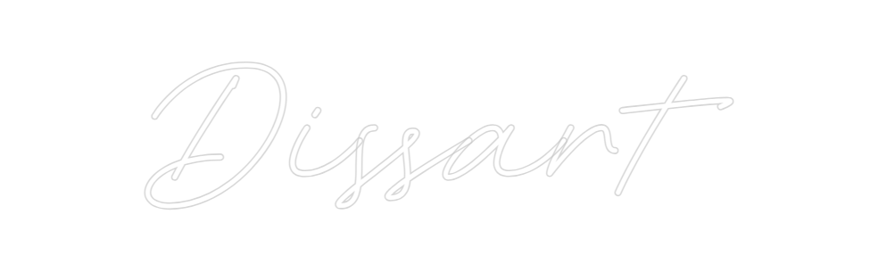 Neon personalizado: Dissart