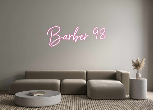Neon personalizado: Barber 98