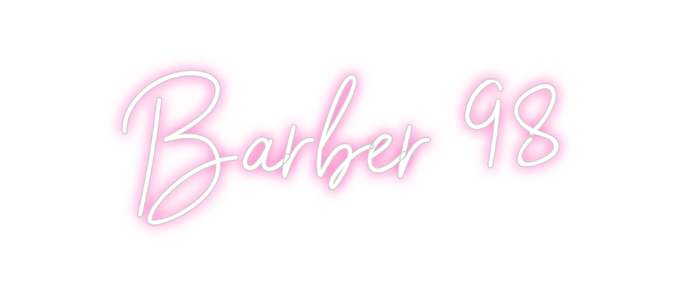 Neon personalizado: Barber 98
