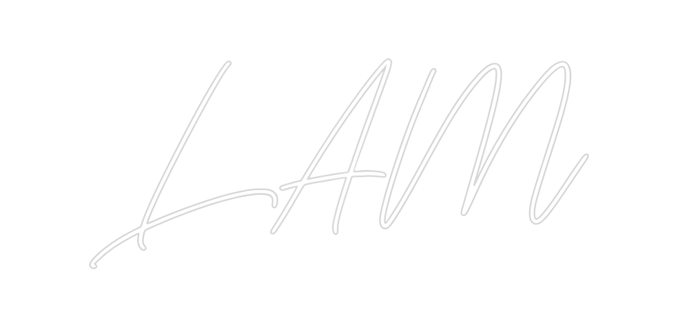 Neon personalizado: LAM