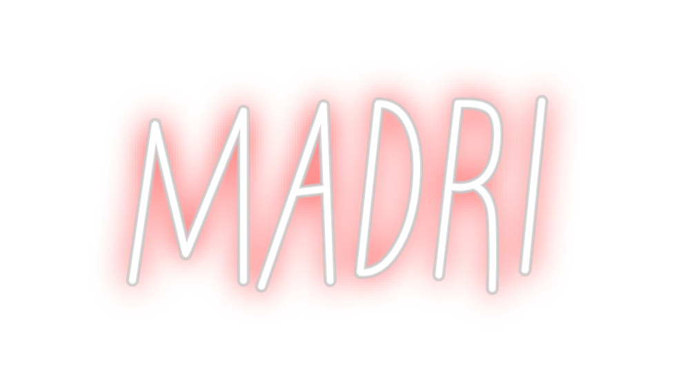 Neon personalizado: MADRI