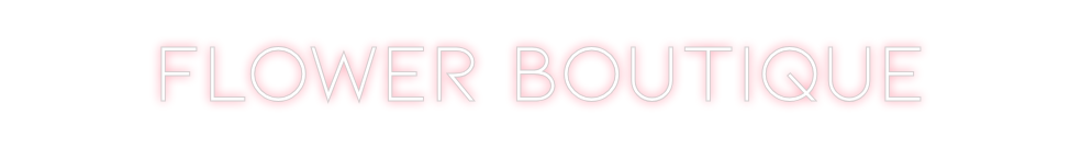 Neon personalizado: Flower Boutique
