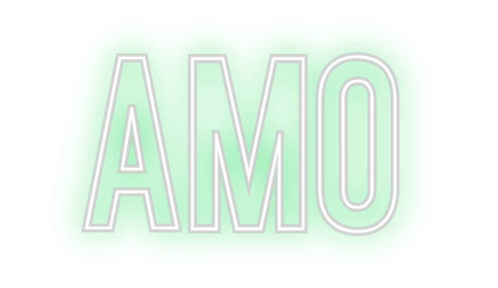 Neon personalizado: AMO