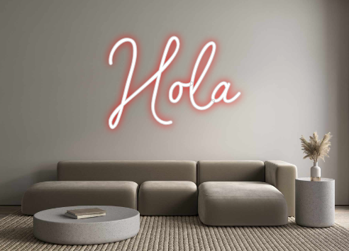 Neon personalizado: Hola