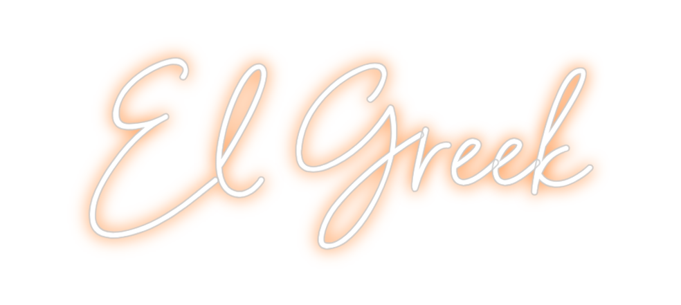Neon personalizado: El Greek