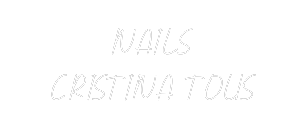 Neon personalizado: NAILS
CRIST...