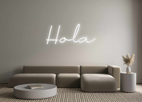 Neon personalizado: Hola