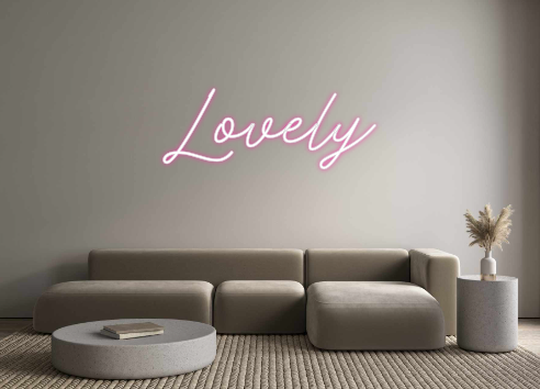 Neon personalizado: Lovely
