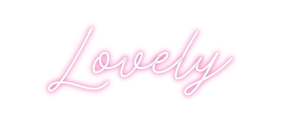 Neon personalizado: Lovely