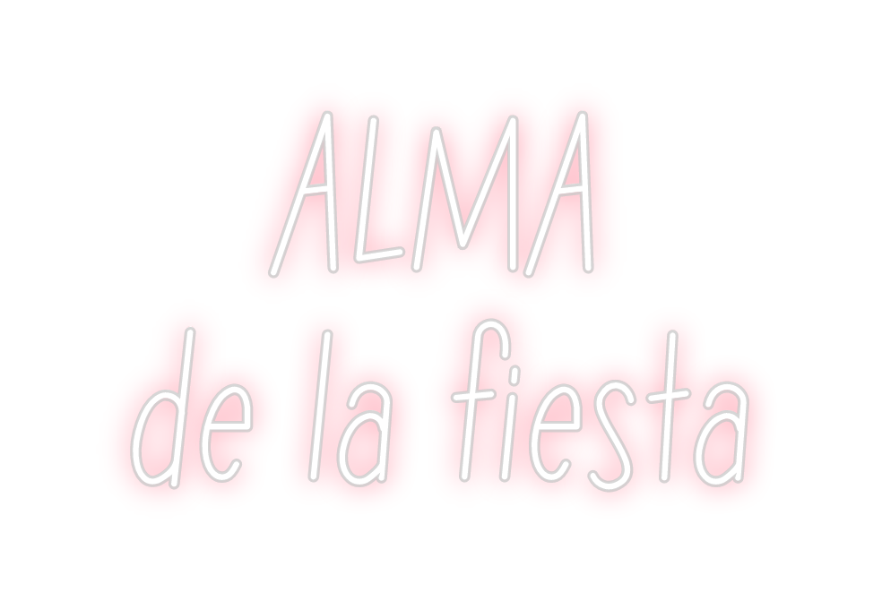 Neon personalizado: ALMA
de la ...