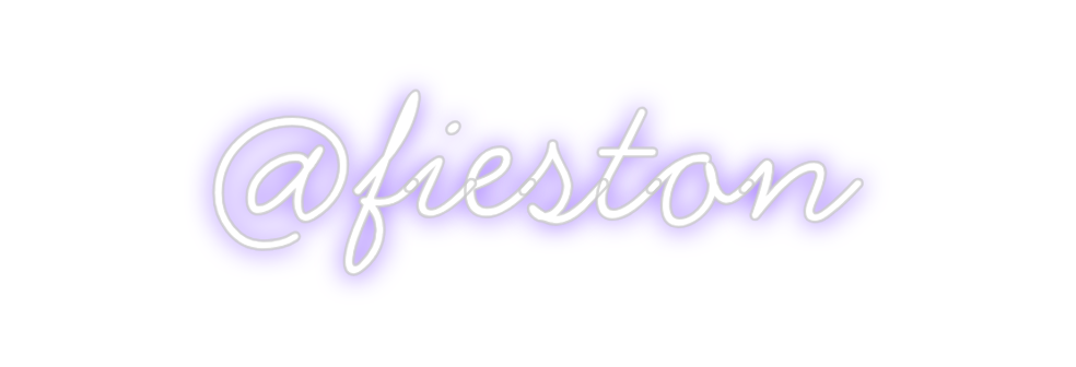 Neon personalizado: @fieston