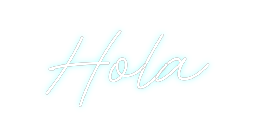 Neon personalizado: Hola