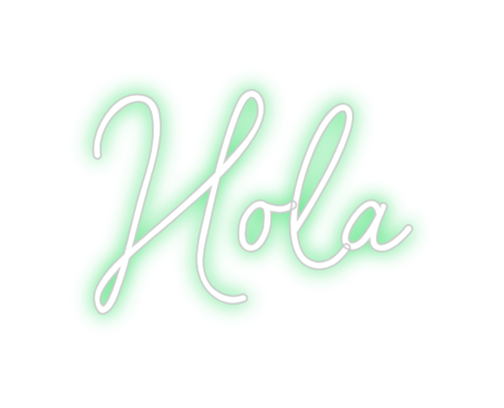 Neon personalizado: Hola